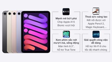 iPad mini 6 WiFi 64GB Cũ Đẹp