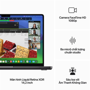 MacBook Pro 14inch M4 16GPU 24GB 512GB | Chính hãng Apple
